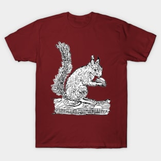 Squirrel and UFO T-Shirt